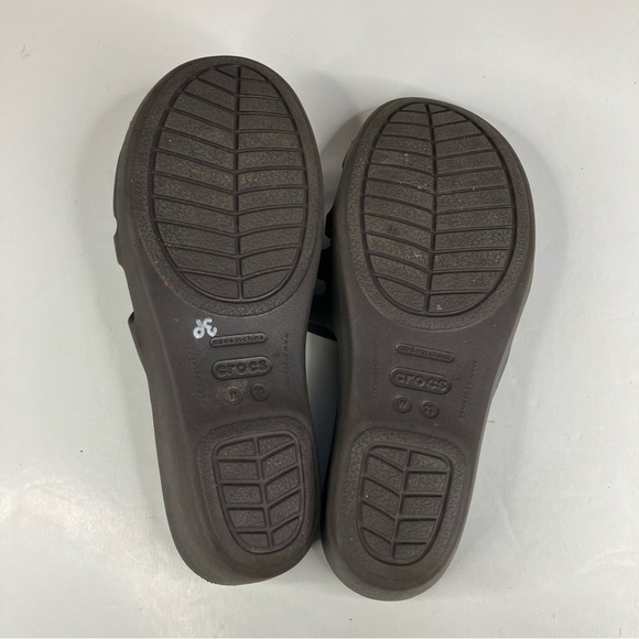 Crocs Strappy Slide Sandals Size 11 - Picture 9 of 9